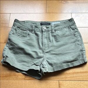 Aeropostale Green Jean Shorts